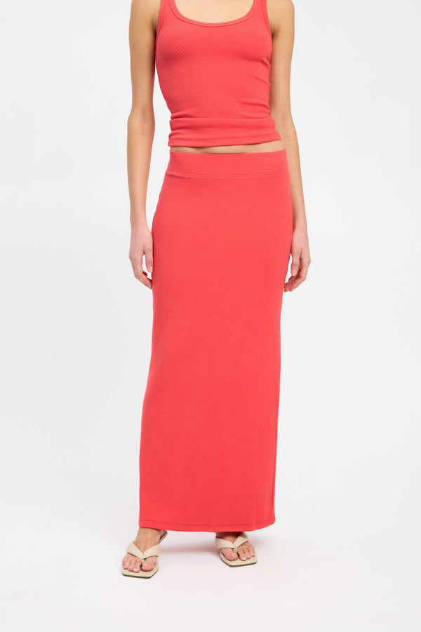 Kookai Hazel Maxi Skirt Strawberry
