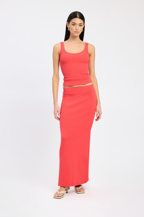 kookai Hazel Maxi Skirt Strawberry