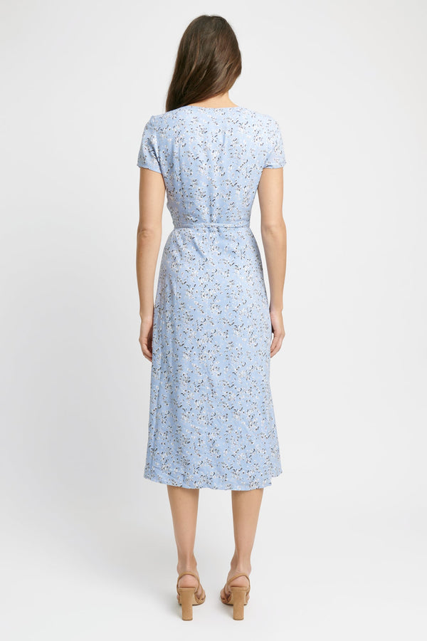 Kookai Hendrix Wrap Dress Pale Blue