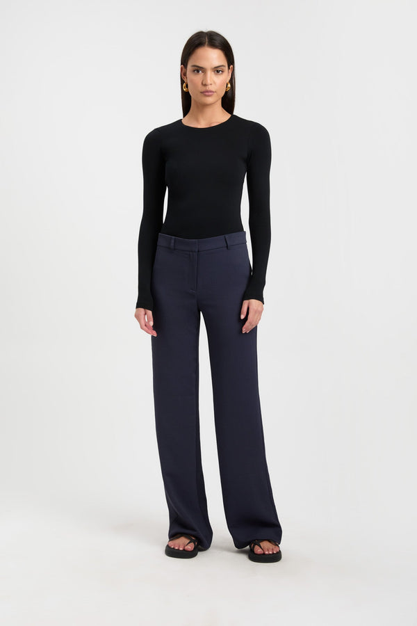 kookai High Crew Top Black