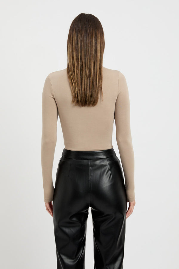 Kookai High Crew Top Brindle