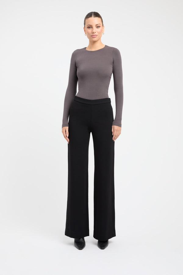 kookai High Crew Top Charcoal