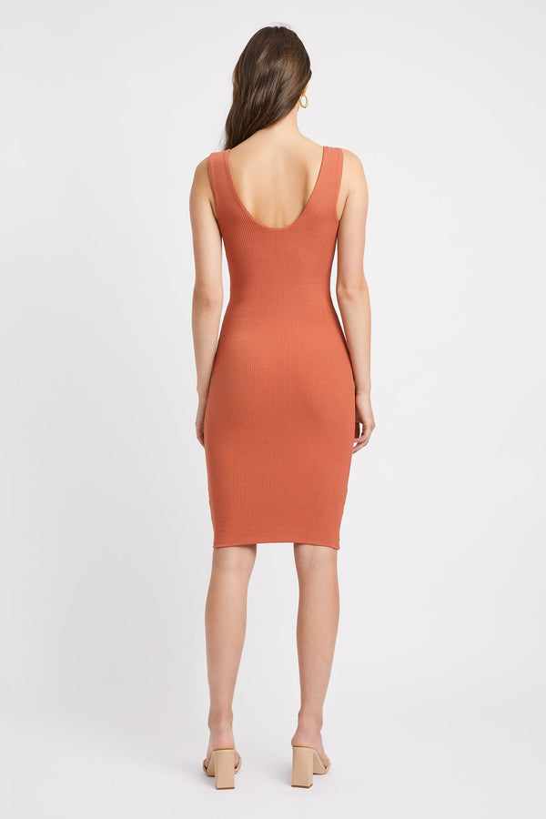 Kookai Huntington Tank Dress Burnt Ochre