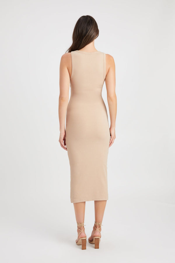 Kookai Icon Midi Dress Acorn