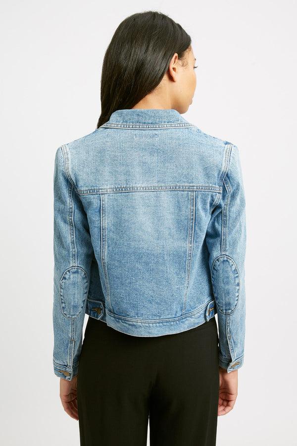 Kookai Illusion Denim Jacket Carolina Blue
