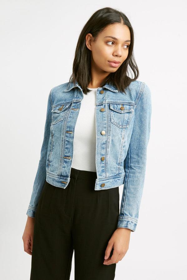 kookai Illusion Denim Jacket Carolina Blue