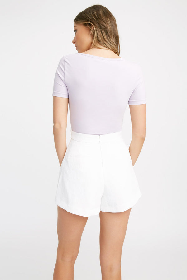 Kookai India Deep Vee Tee Orchid