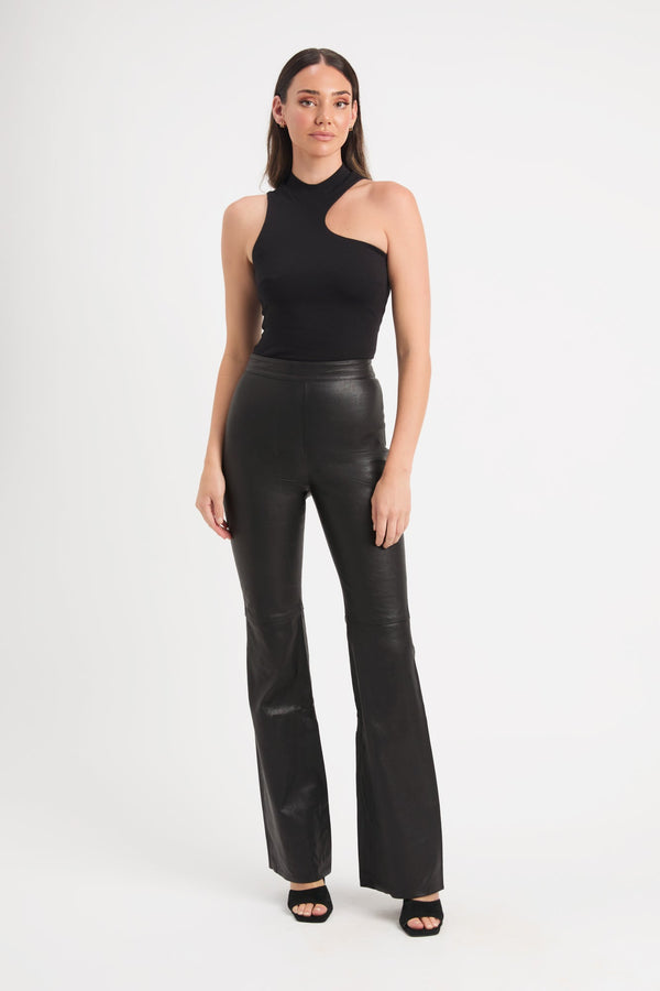 Kookai Iona Leather Pant Black