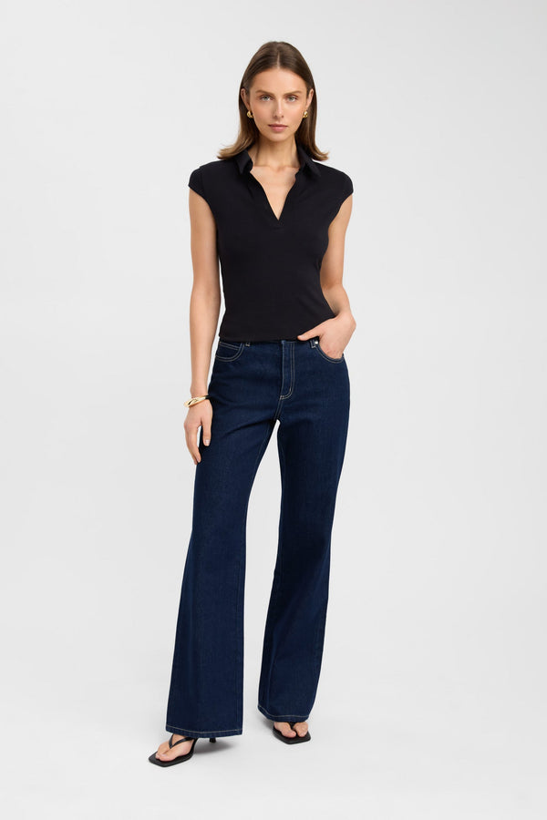 kookai Irene Top Black