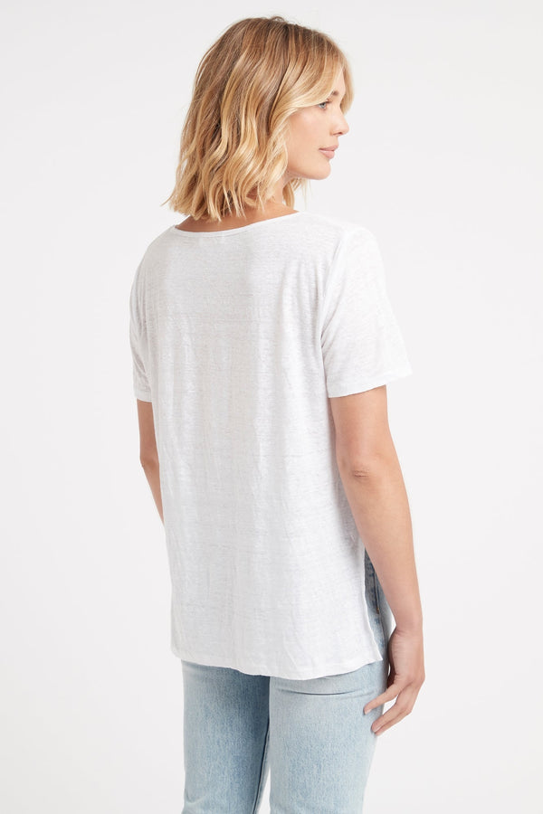 Kookai Isabel Linen Tee White