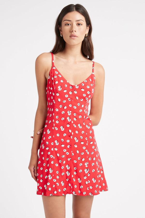 Kookai Ivy Button Mini Dress Multi