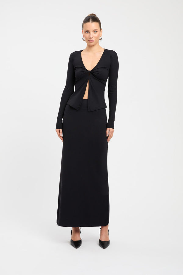 kookai Izzy Maxi Skirt Black