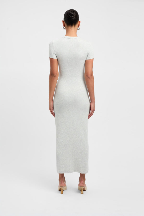 Kookai Jacques Midi Dress Light Grey Marle