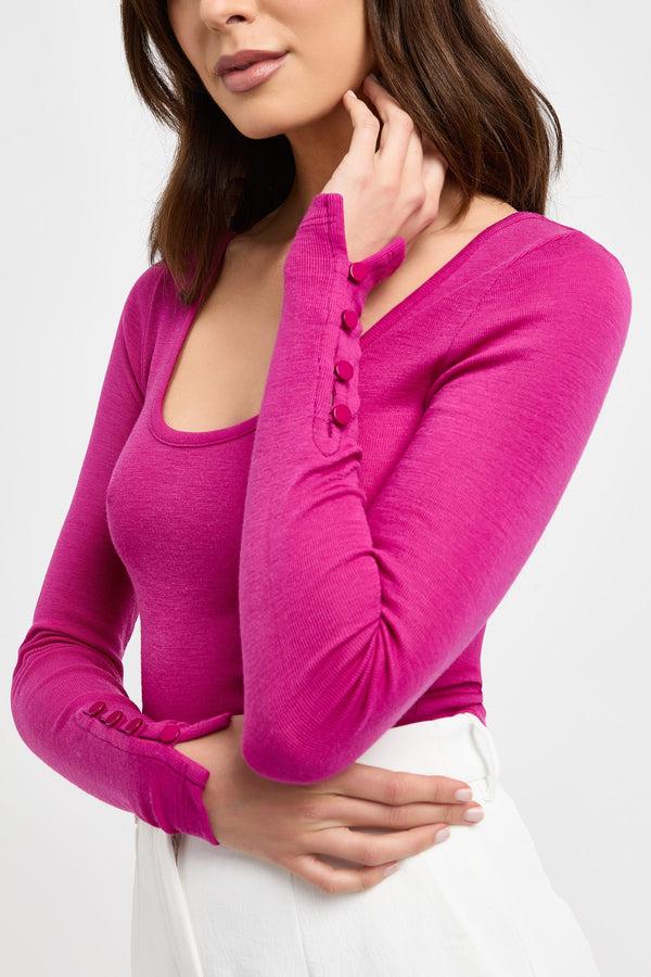 Kookai Jamie Scoop Top Wild Viola