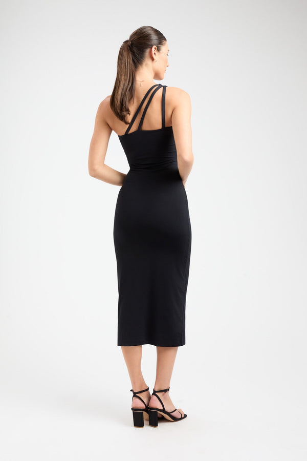 Kookai Jessica One Shoulder Dress Black