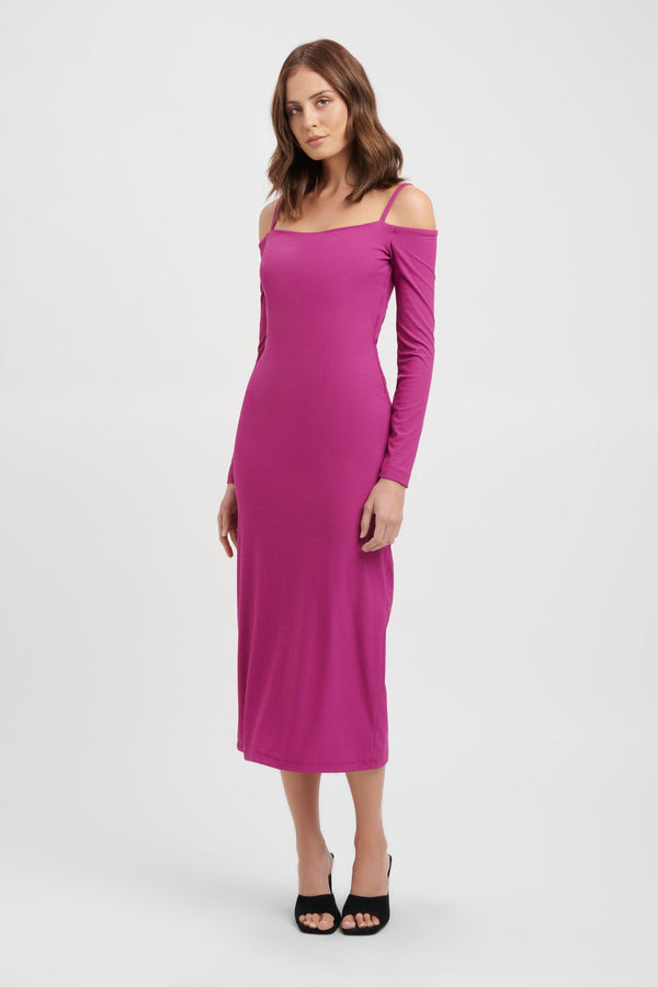 kookai Jewell Midi Dress Wild Viola