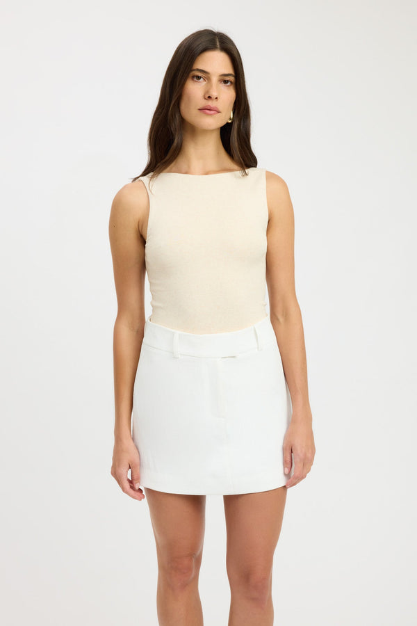 Kookai Jordie Boat Tank Vanilla Marle