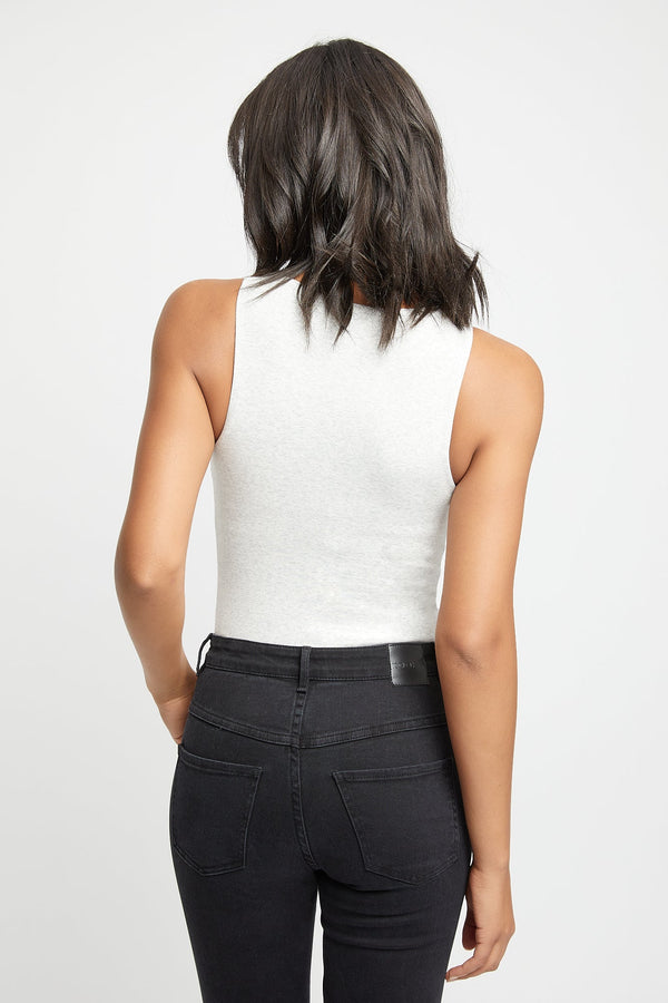 Kookai Julia Vee Tank Light Grey Marle