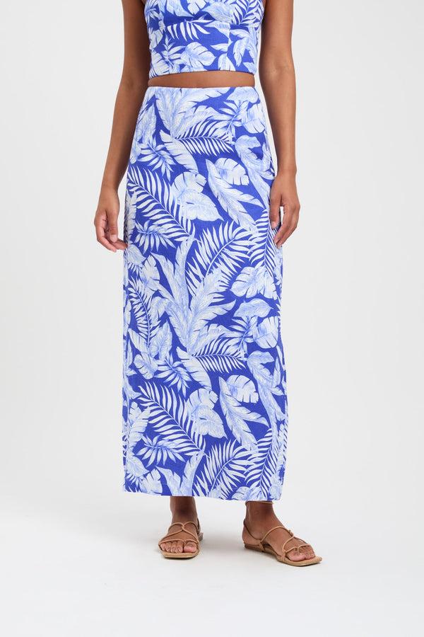 Kookai Justine Maxi Skirt Dazzling Blue