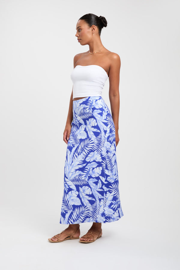Kookai Justine Maxi Skirt Dazzling Blue