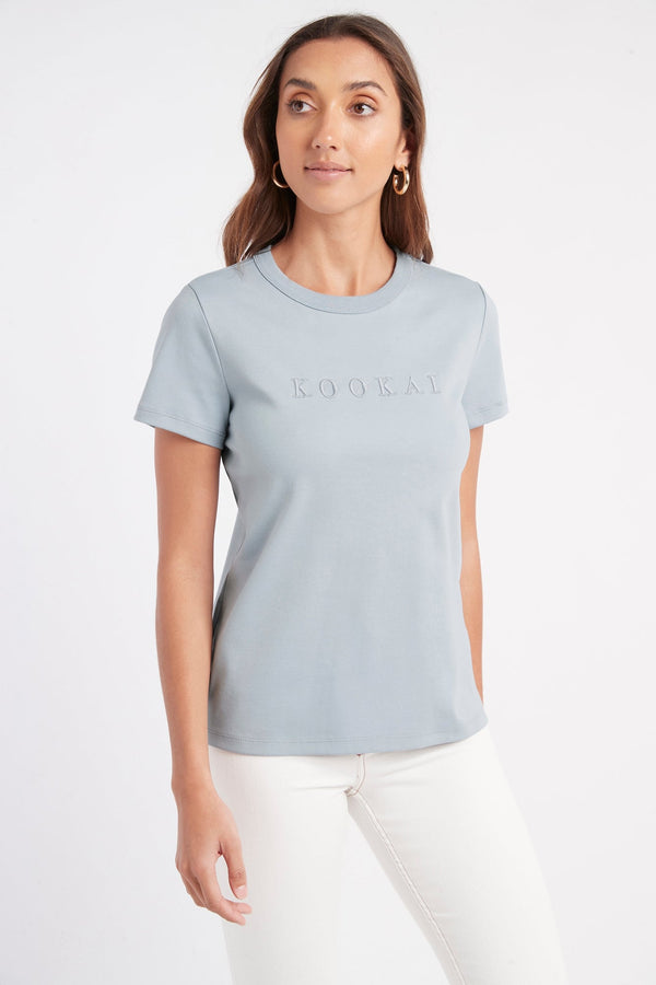 kookai Kara Tee Slate Blue