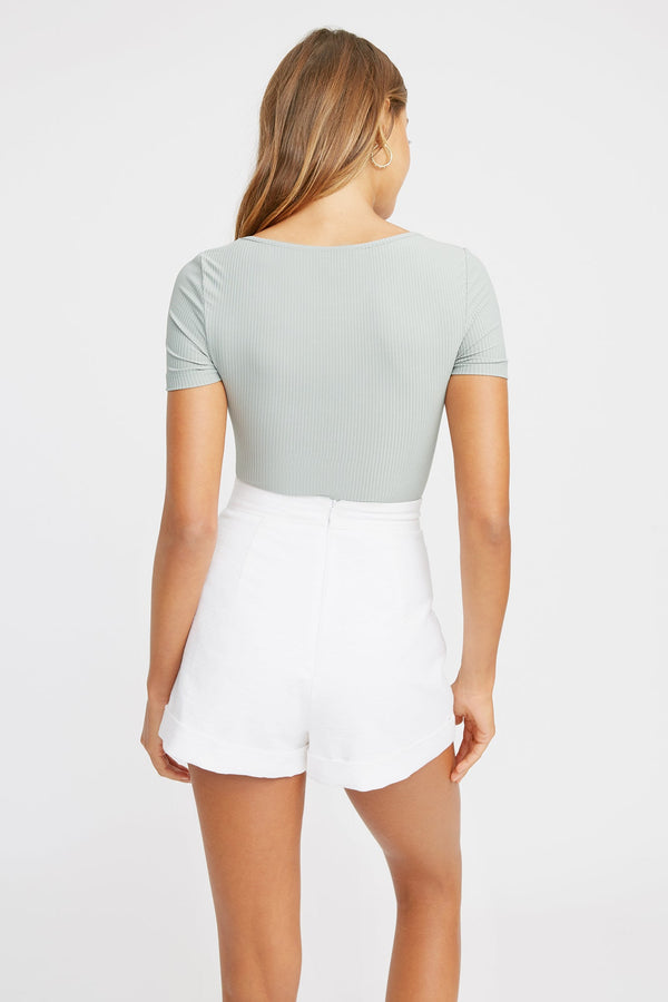 Kookai Kennedy Bodysuit Dark Sage
