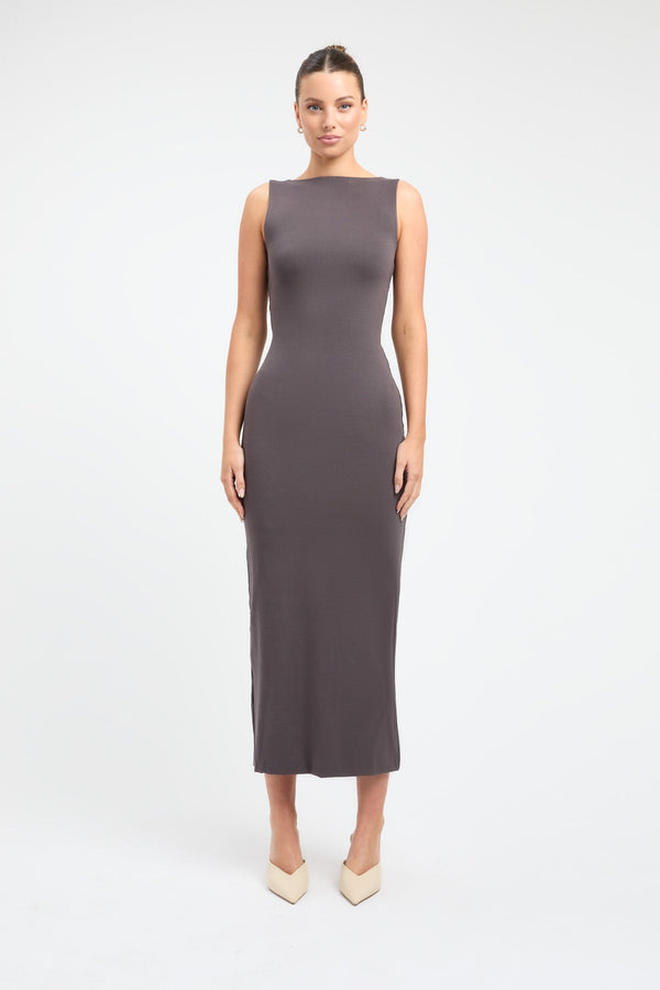 kookai Kenny Tank Dress Charcoal