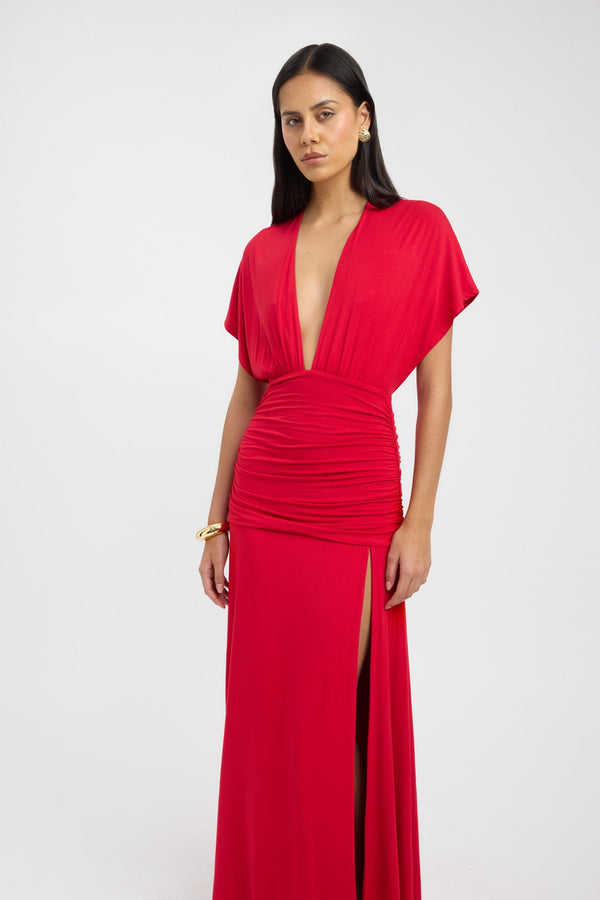 Kookai Kinsey Maxi Dress Roma Red