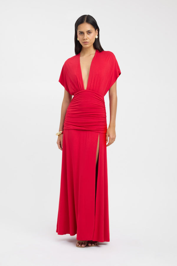 Kookai Kinsey Maxi Dress Roma Red
