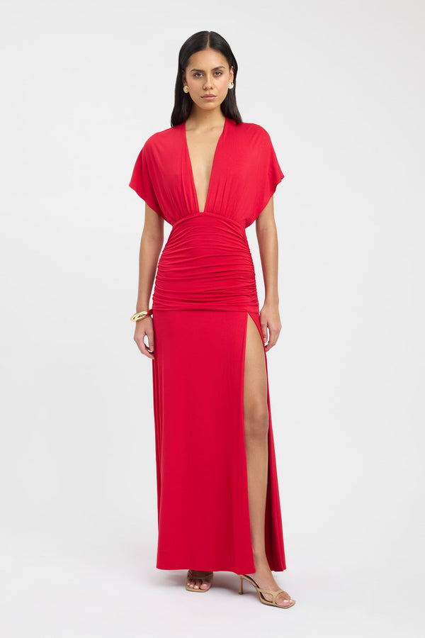 kookai Kinsey Maxi Dress Roma Red