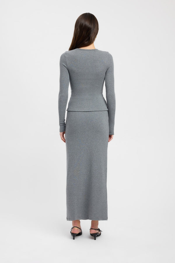 Kookai Kinsley Top Charcoal Marle