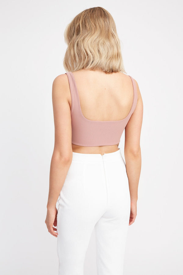 Kookai Kizzy Crop Rose