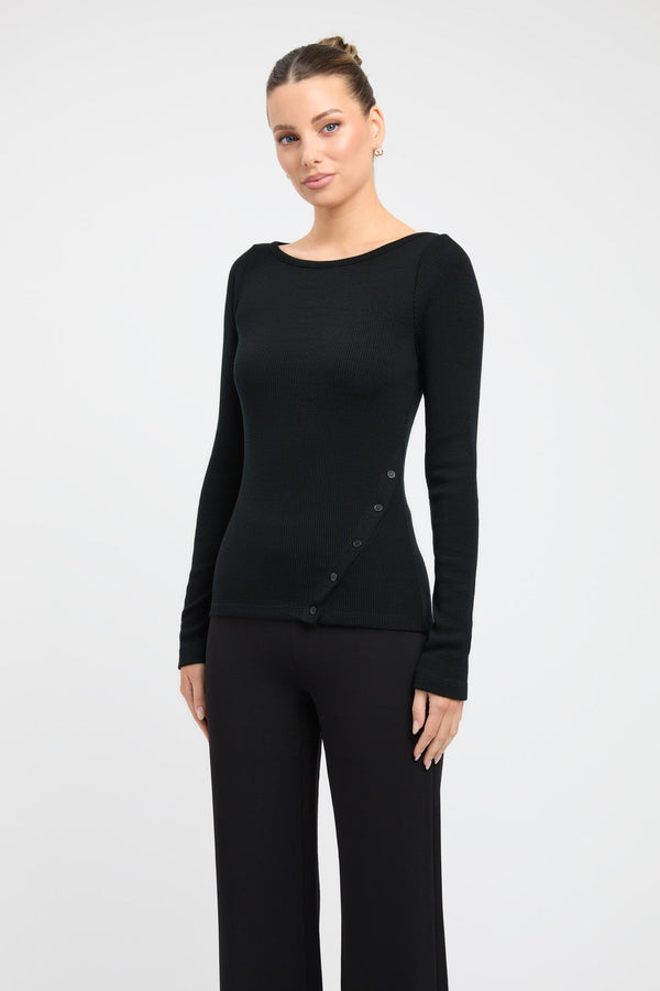 Kookai Knox Merino Wool Top Black