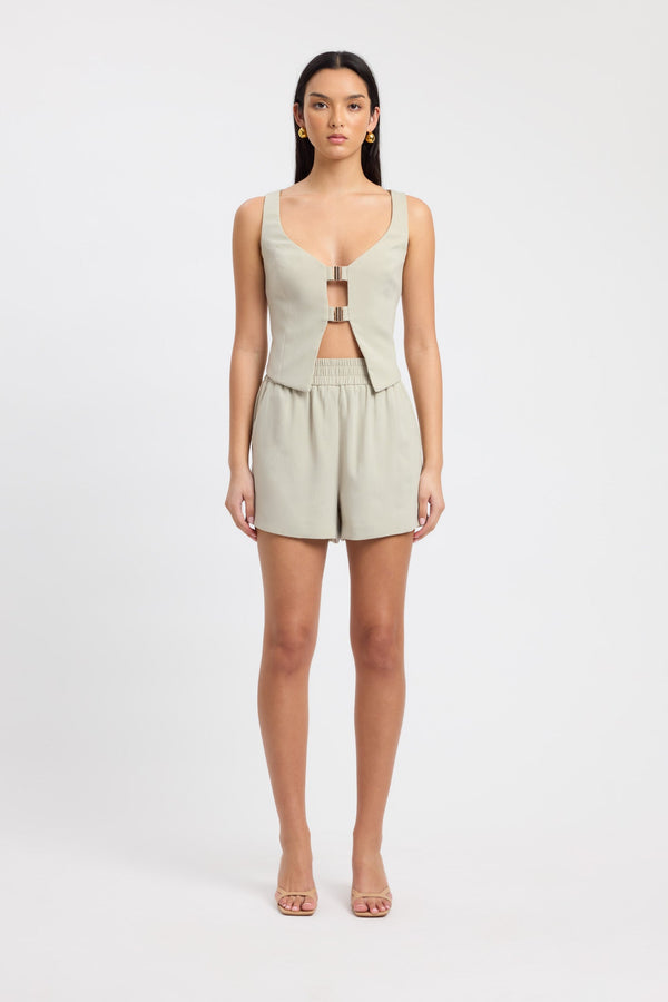 kookai Koko Elastic Short Dry Sage