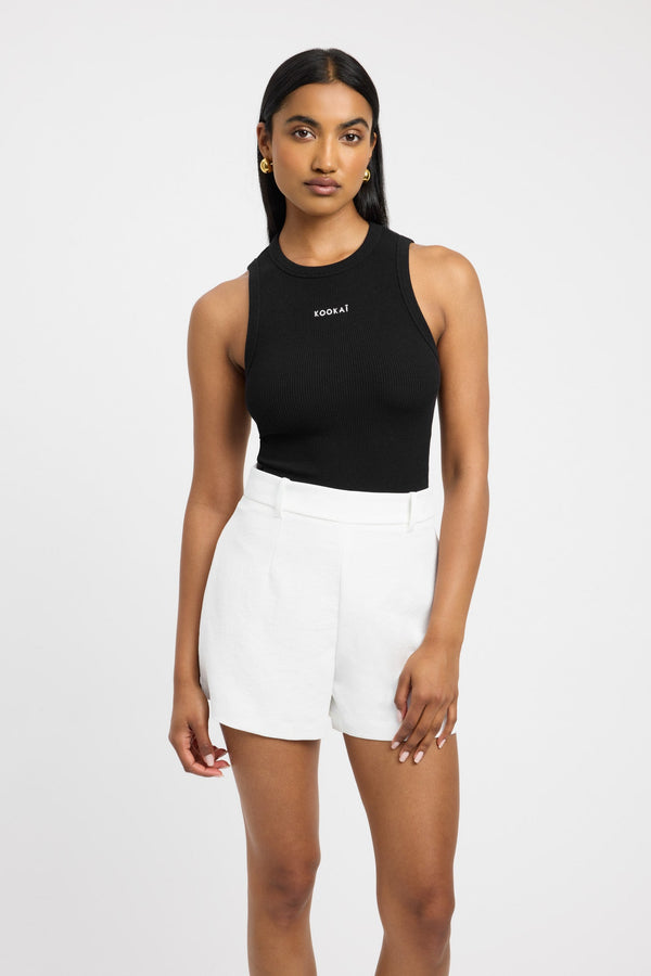 Kookai Kookai Embroidery Tank Black