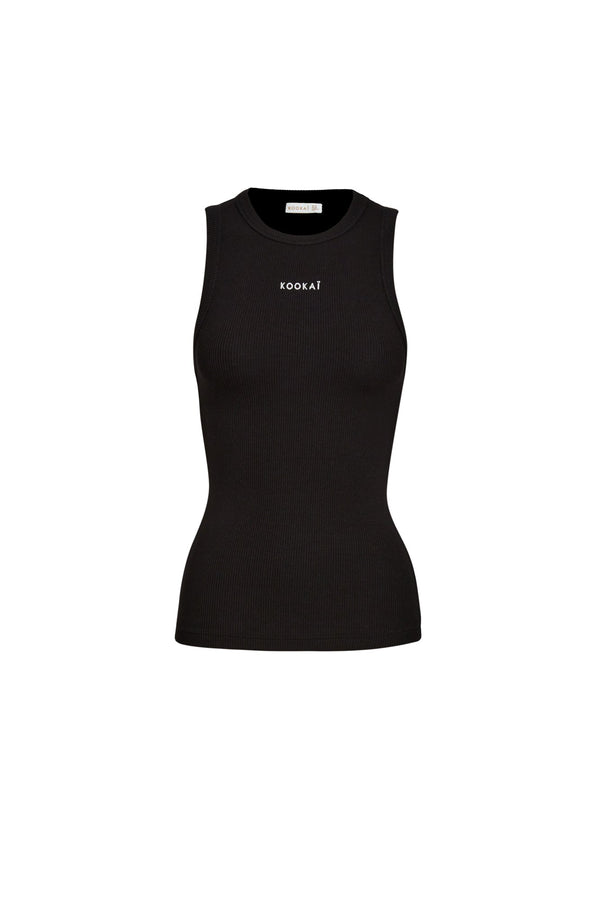 Kookai Kookai Embroidery Tank Black