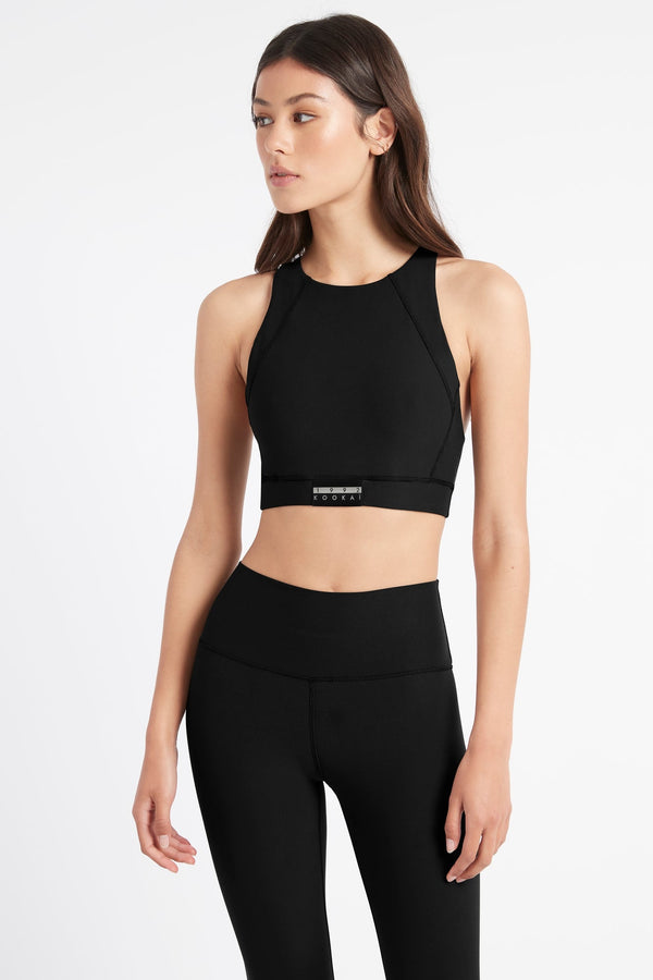 kookai Kookai Sport Patch Crop Top Black