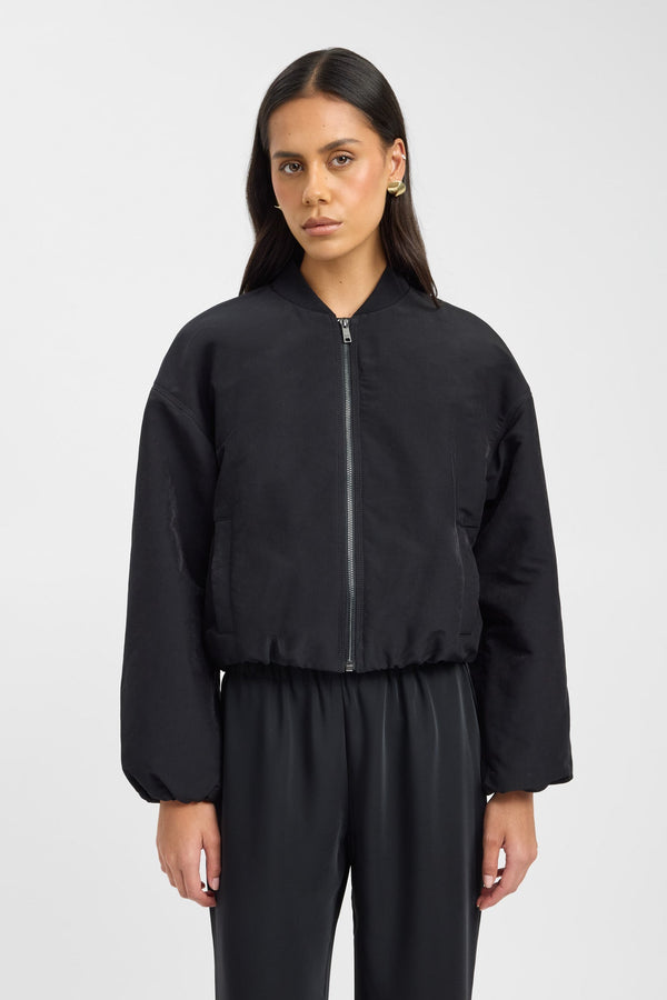 Kookai Kora Bomber Jacket Black