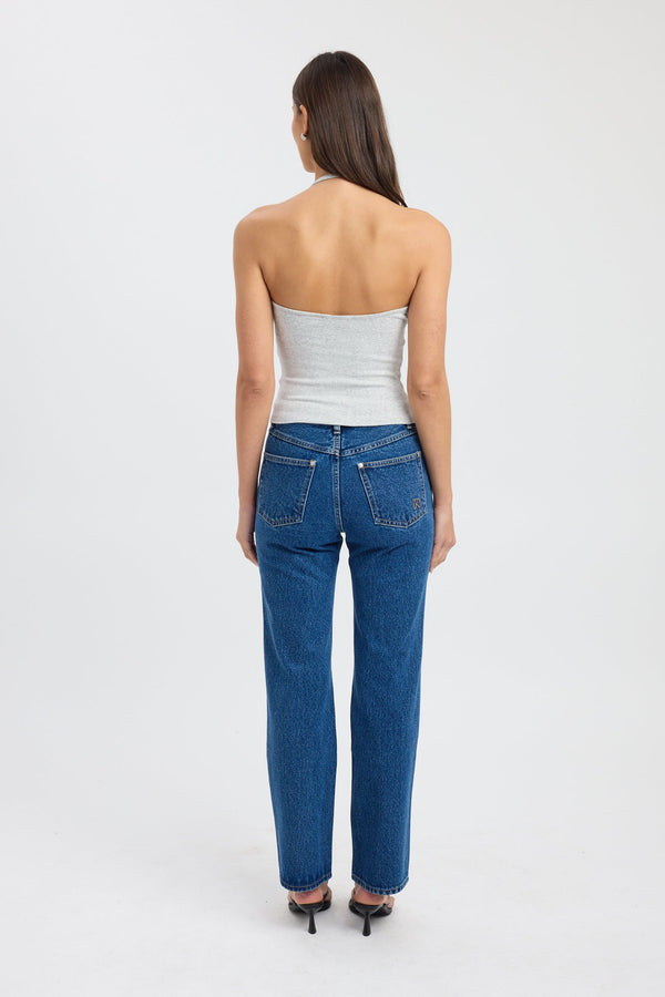 Kookai Kristy Scoop Tank Dark Grey Marle