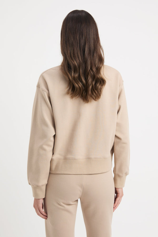 Kookai Lana Crew Sweater Taupe
