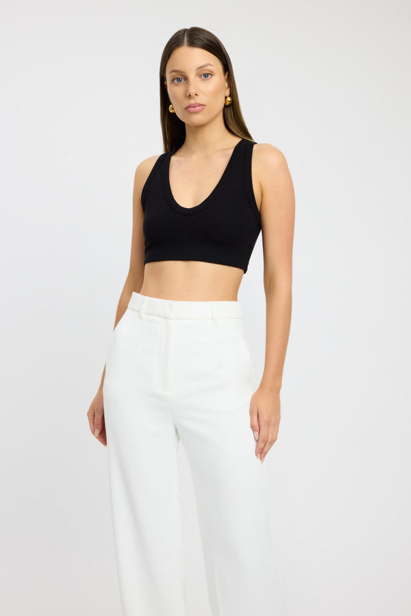 Kookai Laney Crop Black