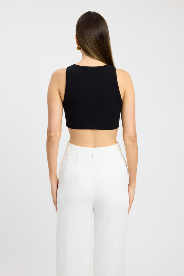 Kookai Laney Crop Black