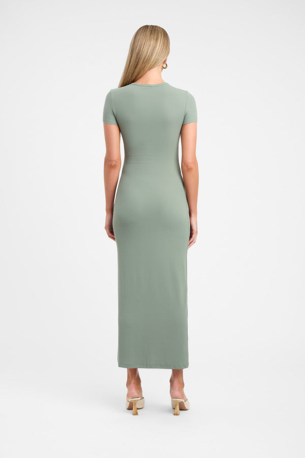 Kookai Lani Midi Dress Basil Green