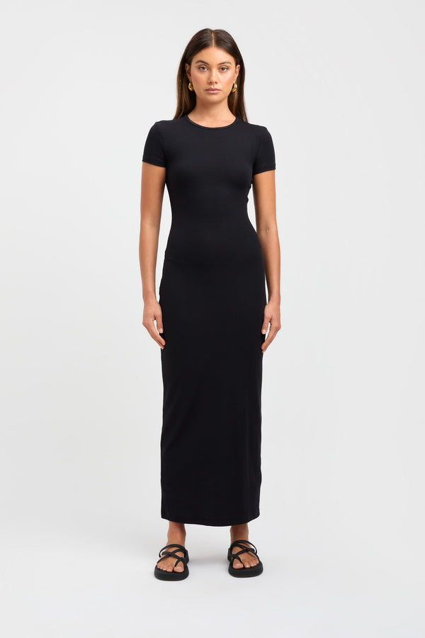 kookai Lani Midi Dress Black