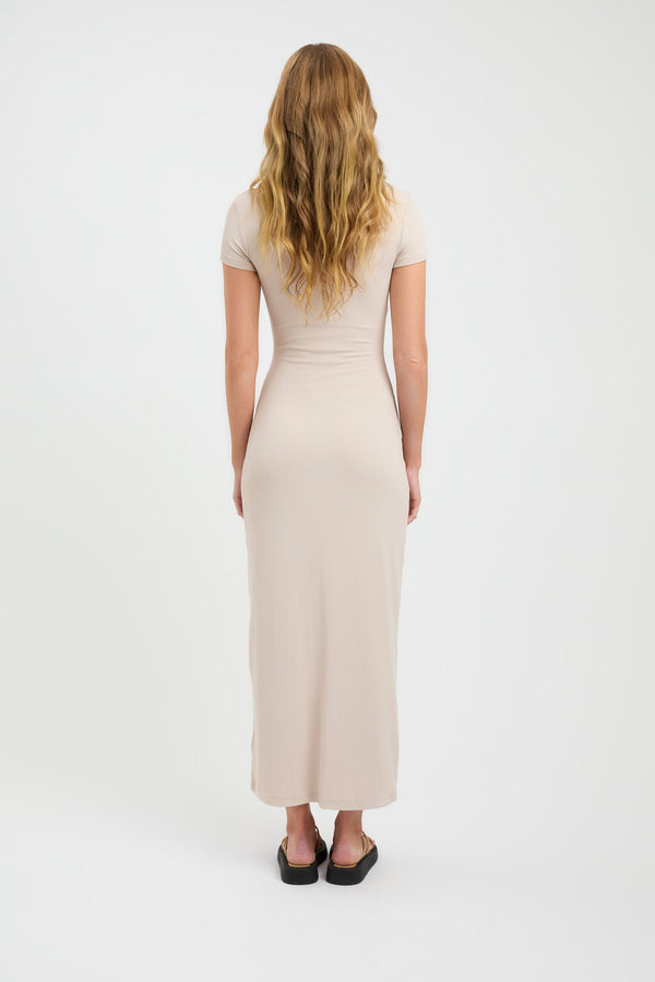 Kookai Lani Midi Dress Warm Beige
