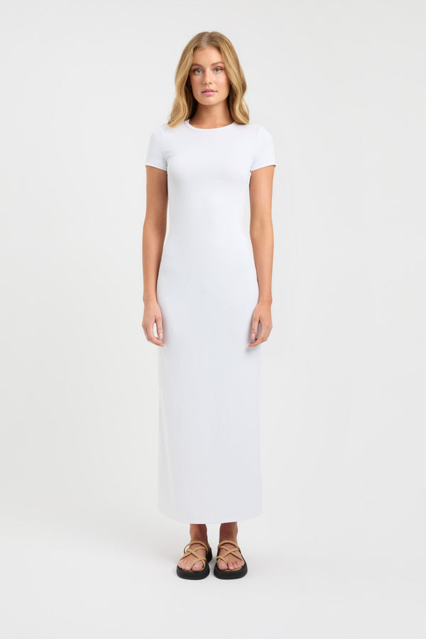 kookai Lani Midi Dress White