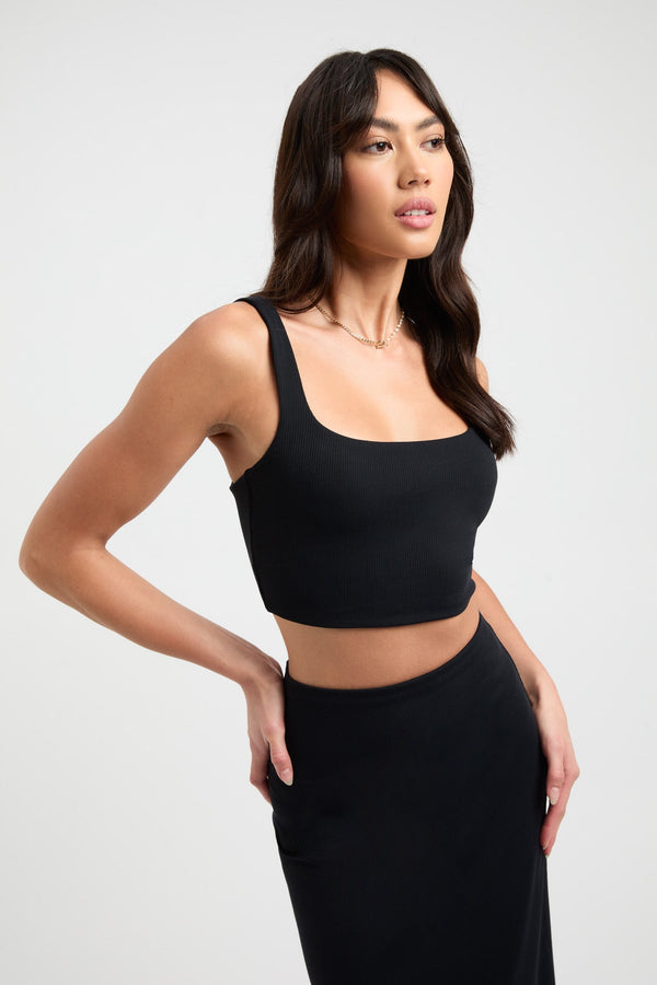 kookai Laura Crop Black