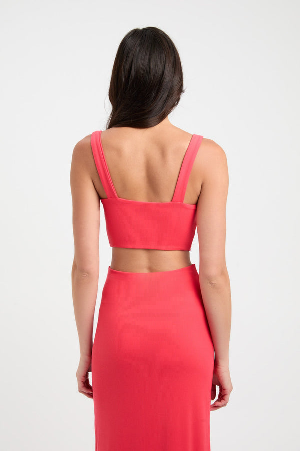 Kookai Laura Crop Candy Red