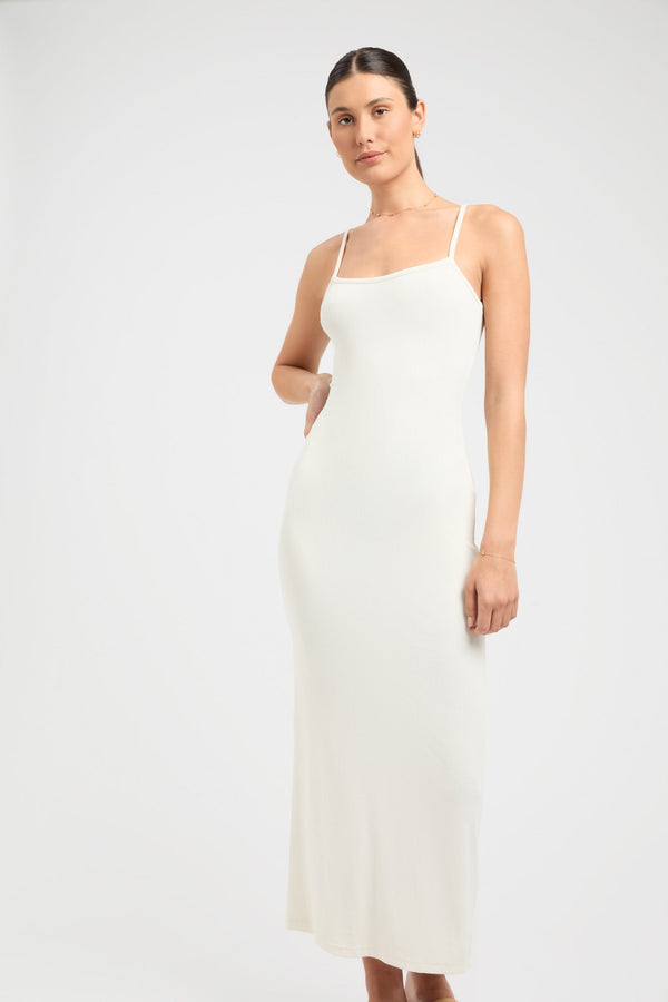 Kookai Layla Long Dress Coconut Milk