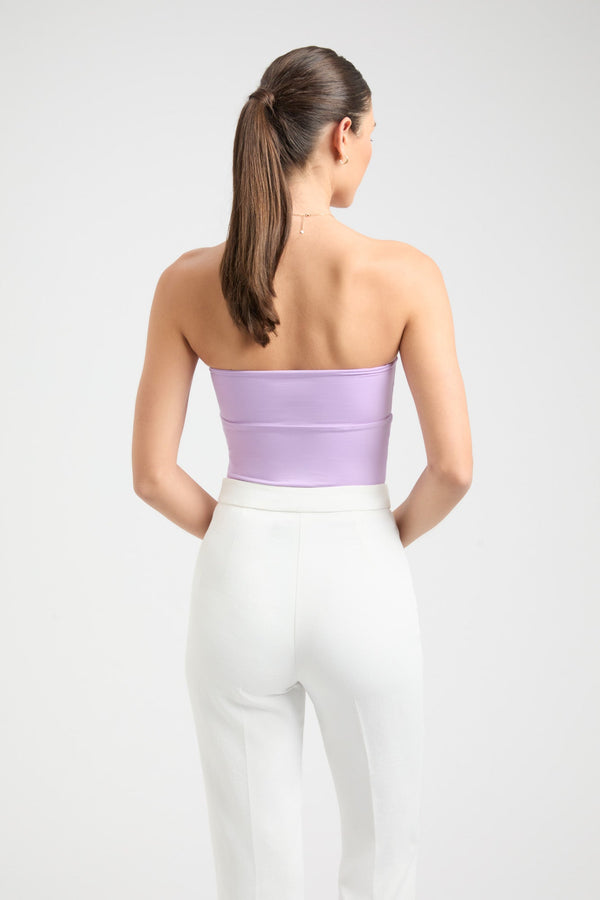 Kookai Leigh Strapless Top Passion Flower